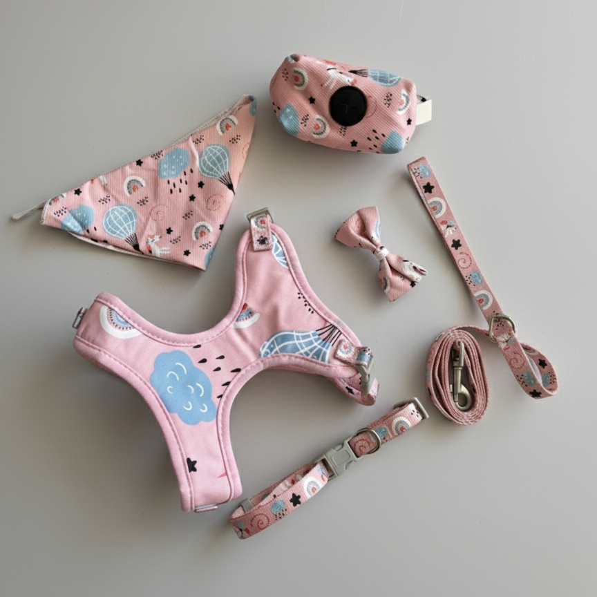 Set de Arnés 5 piezas Ajustable para Perros