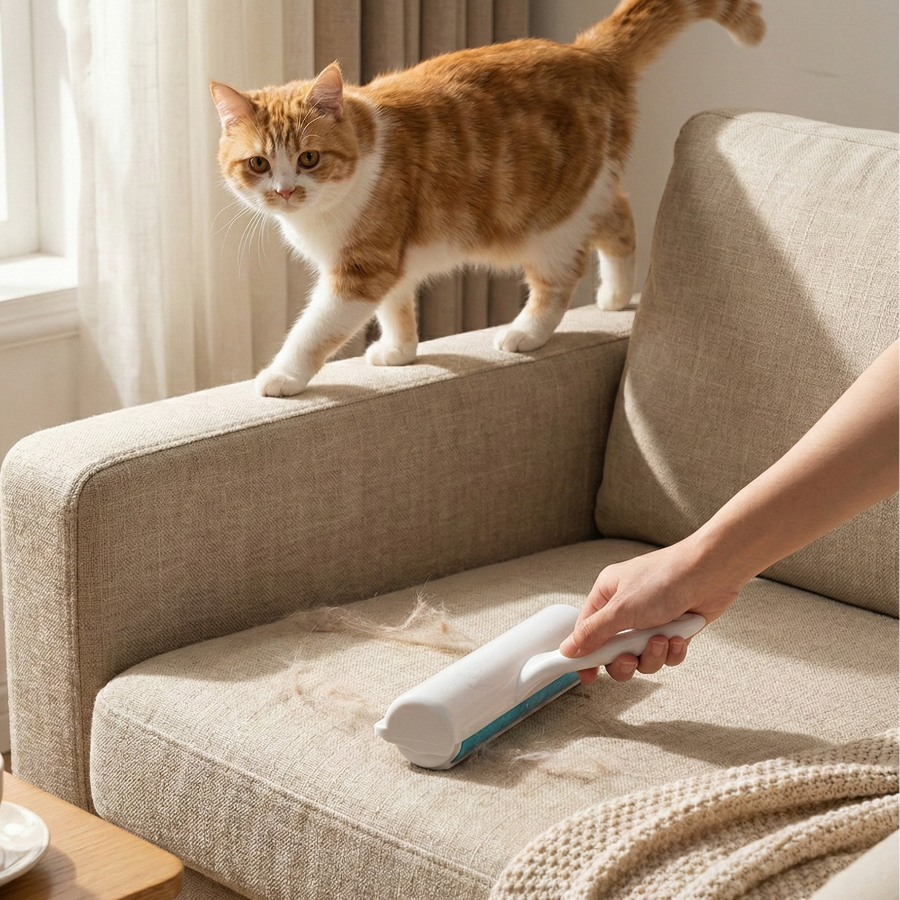 Rodillo Recoge Pelos Reutilizable para Ropa y Muebles